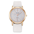 Montres à quartz décontractées pour femmes à la mode avec cadran givré pour dames montre-bracelet analogique en cuir bande robe accessoires montres-bracelets